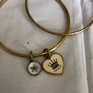 Juicy couture bangles and necklace.